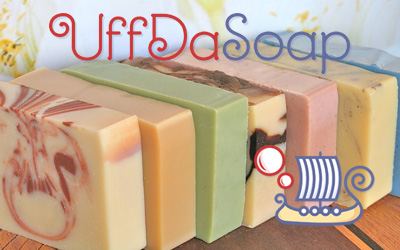 Uffda Soap site Logo